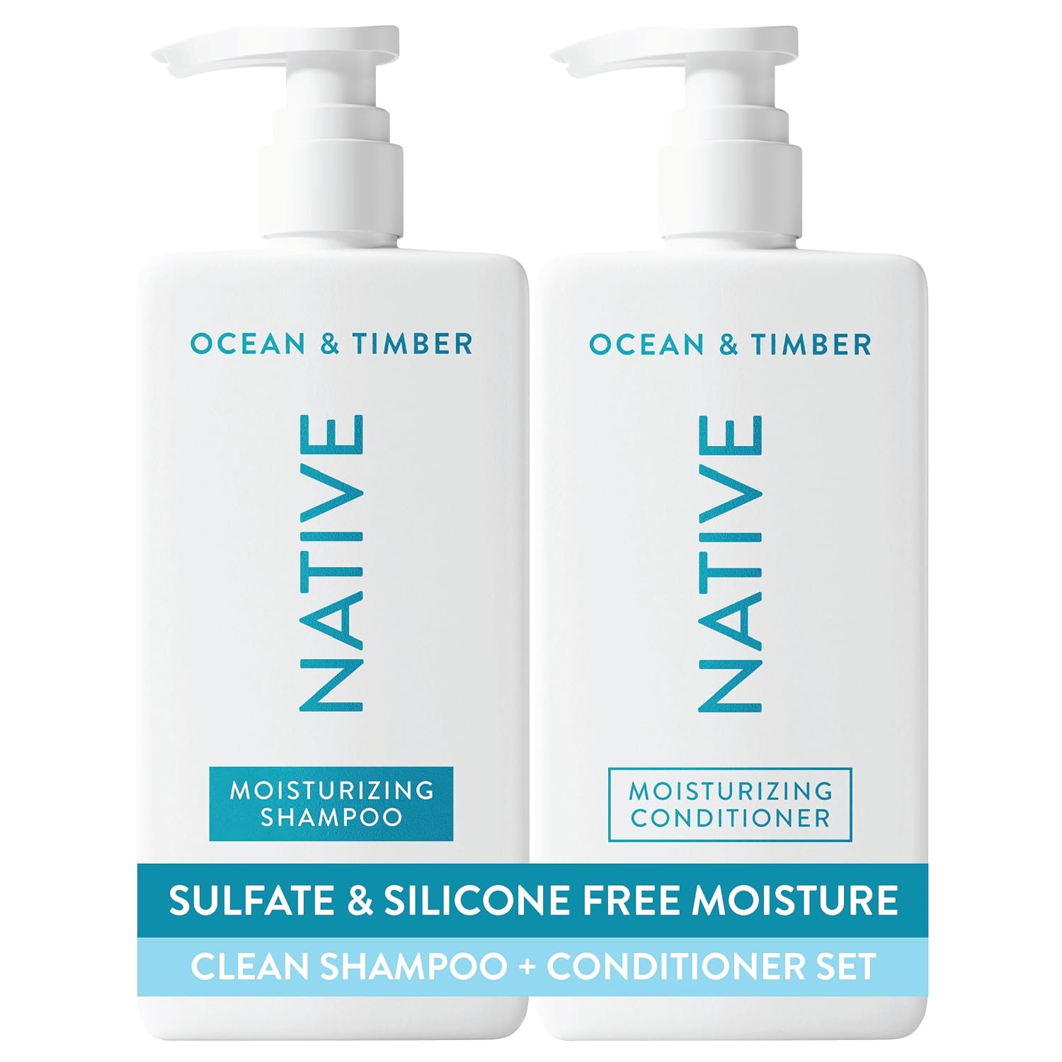 SET DE SHAMPOO Y ACONDICIONADOR NATIVE OCEAN Y TIMBER 16.5 FL OZ - 1