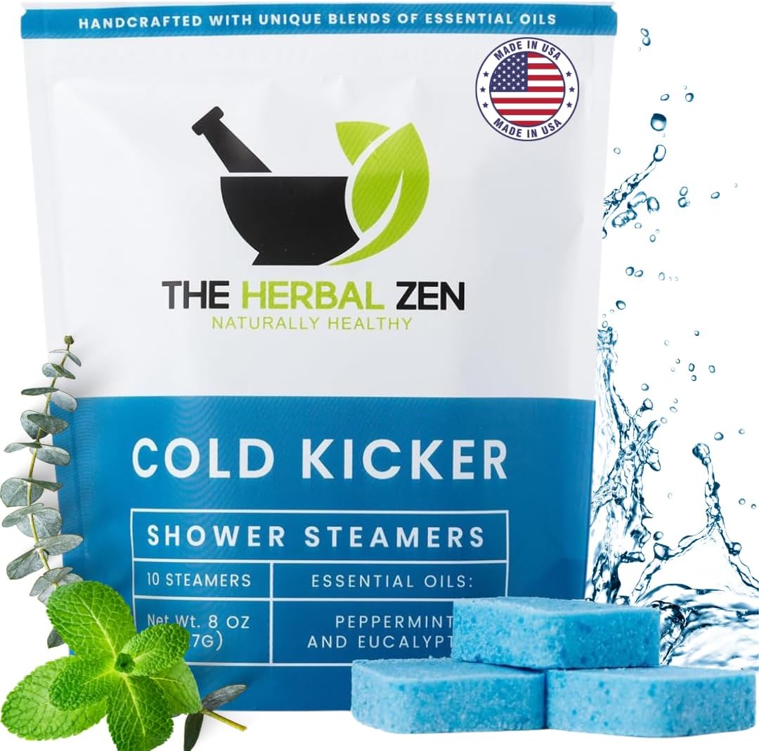 PASTILLAS AROMÁTICAS PARA DUCHA THE HERBAL ZEN COLD KICKER 10 UNIDADES - 1