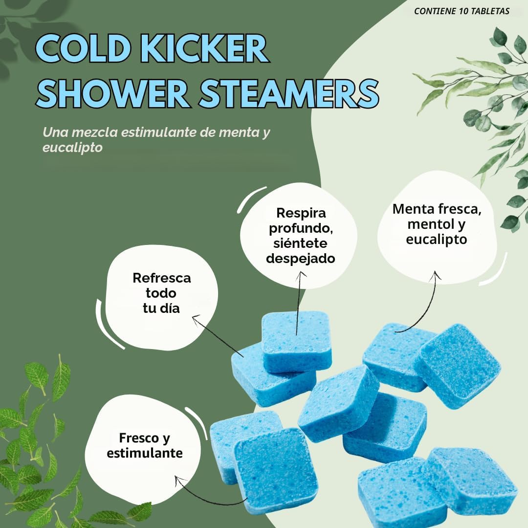 PASTILLAS AROMÁTICAS PARA DUCHA THE HERBAL ZEN COLD KICKER 10 UNIDADES - 5