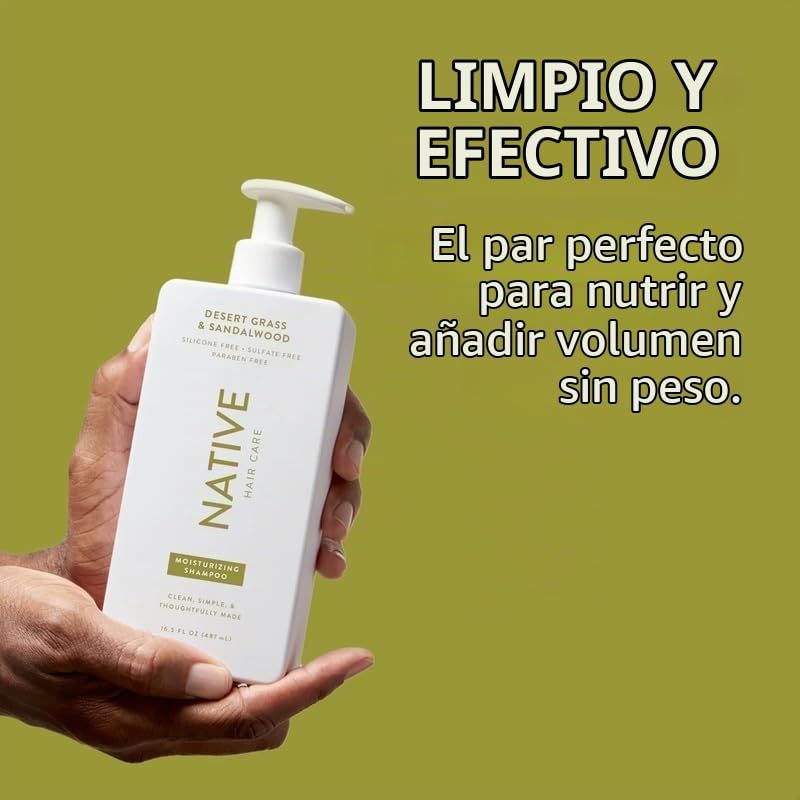 SET DE SHAMPOO Y ACONDICIONADOR NATIVE DESERT GRASS Y SANDALWOOD 16.5 FL OZ - 3