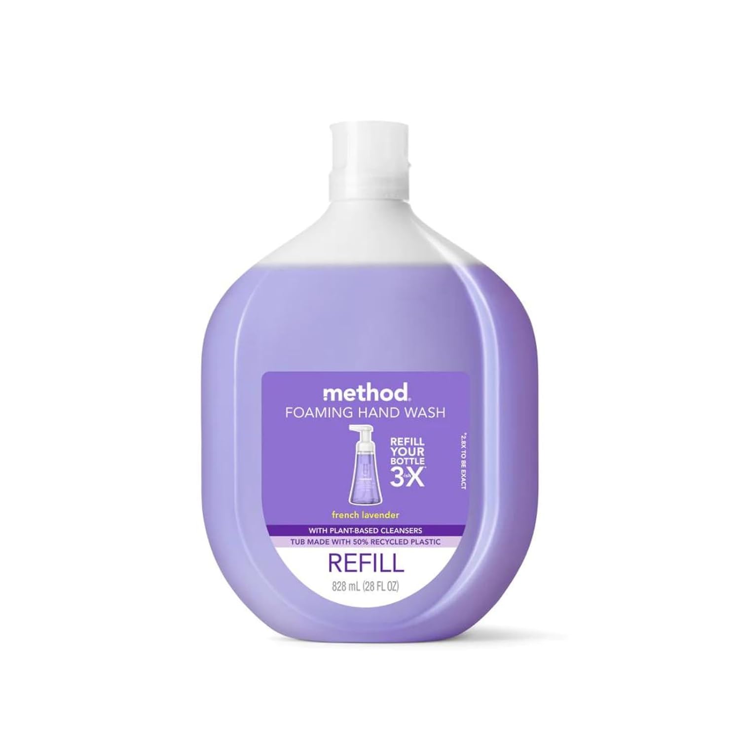 JABĂN DE MANOS ESPUMOSO METHOD LAVANDA FRANCESA RECARGA 28 OZ - 1