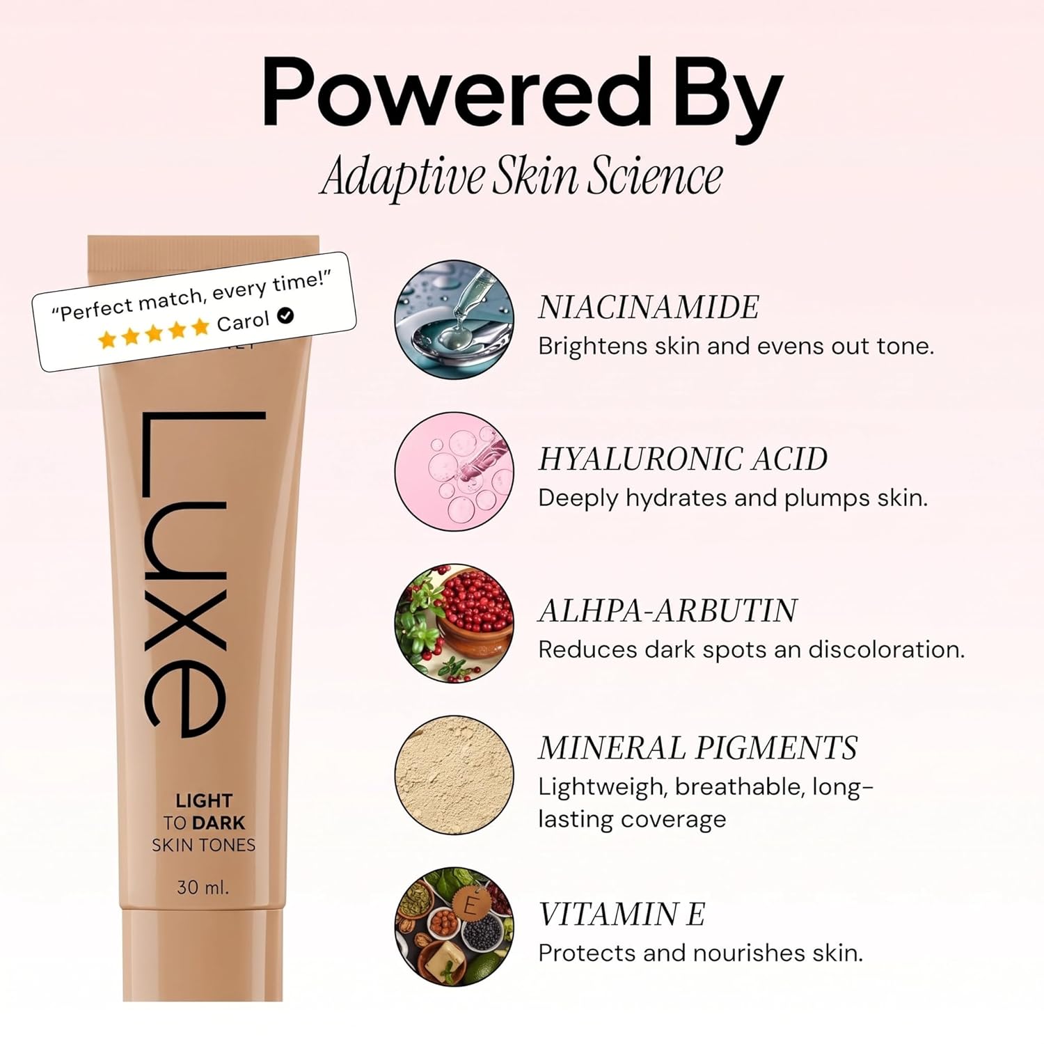 BASE DE MAQUILLAJE LUXE COLOR CHANGING FOUNDATION LIGHT - 2