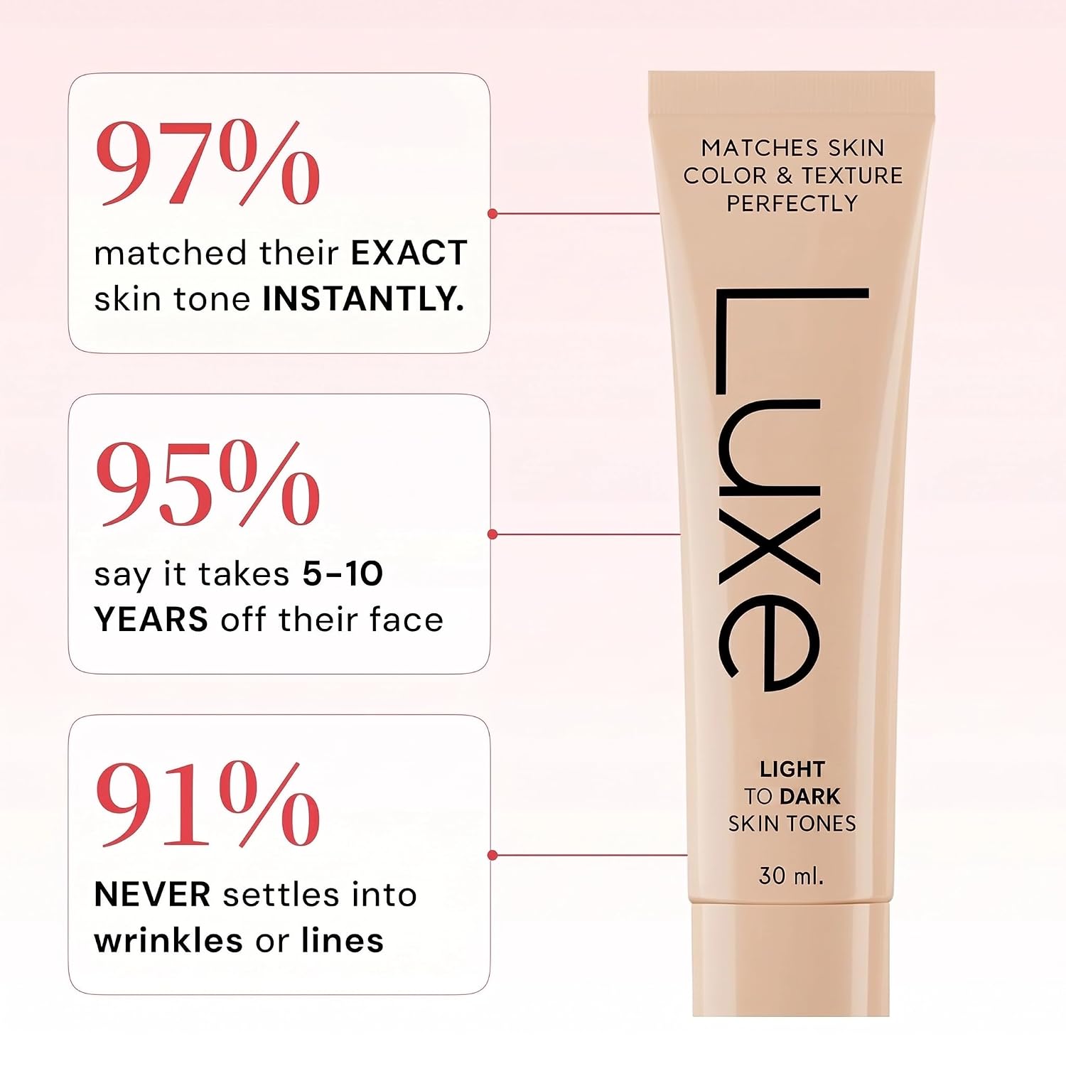 BASE DE MAQUILLAJE LUXE COLOR CHANGING FOUNDATION MEDIUM - 3