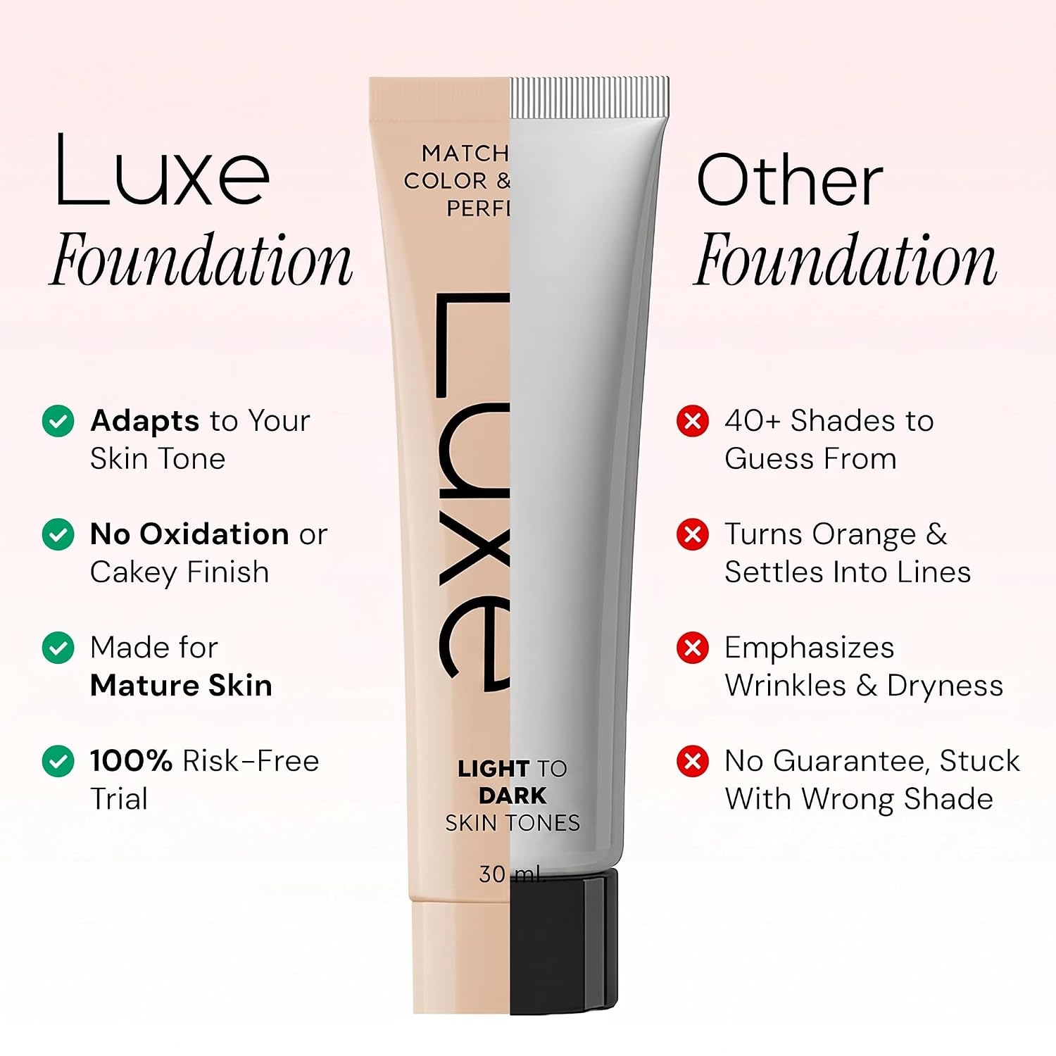 BASE DE MAQUILLAJE LUXE COLOR CHANGING FOUNDATION MEDIUM - 4