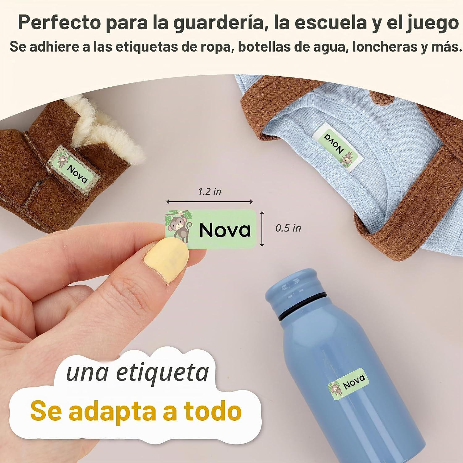 ETIQUETAS PERSONALIZADAS PARA NIÑOS TEDDYLABELS BUNDLE DE 180 UNIDADES - 2
