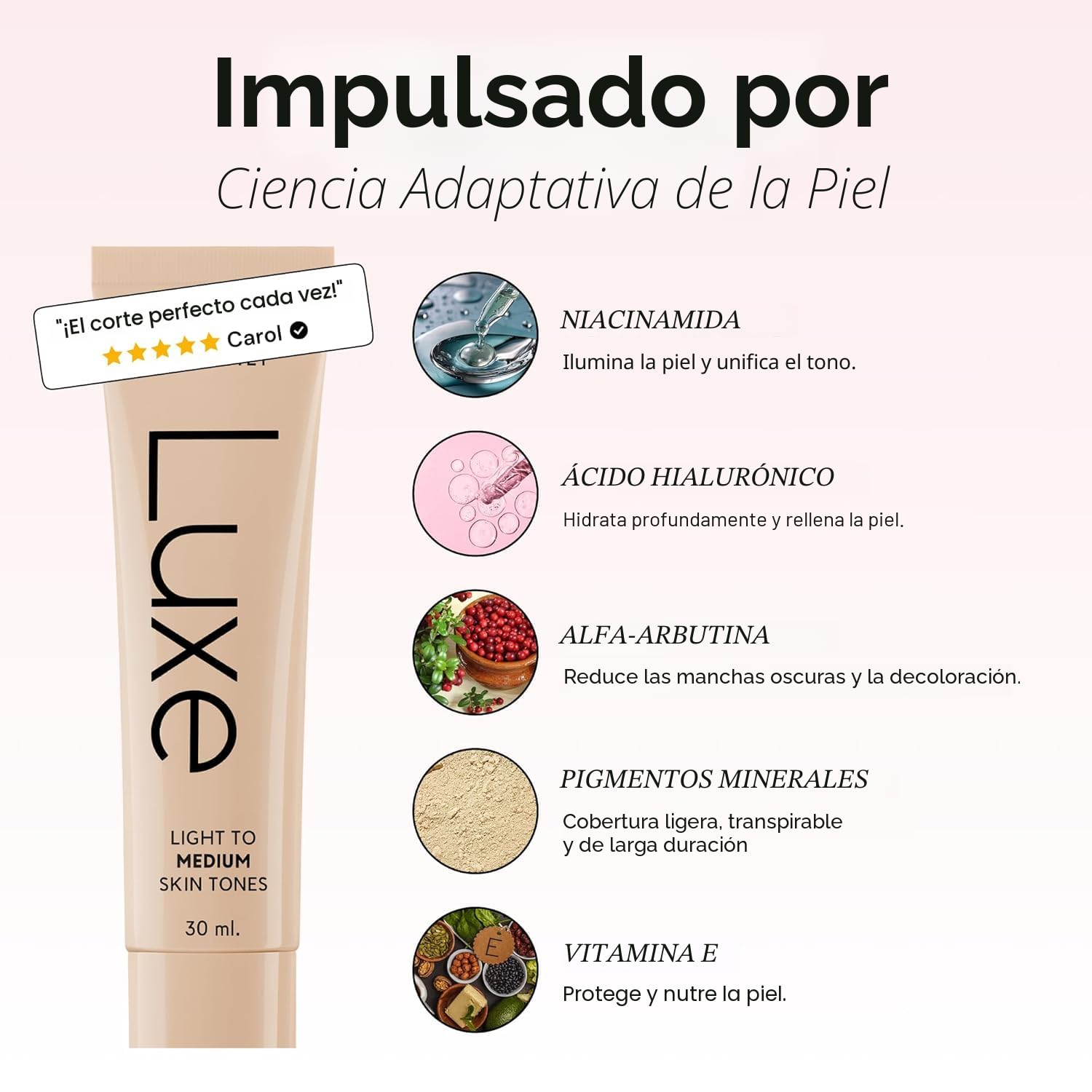BASE DE MAQUILLAJE LUXE COLOR CHANGING FOUNDATION MEDIUM DARK - 3