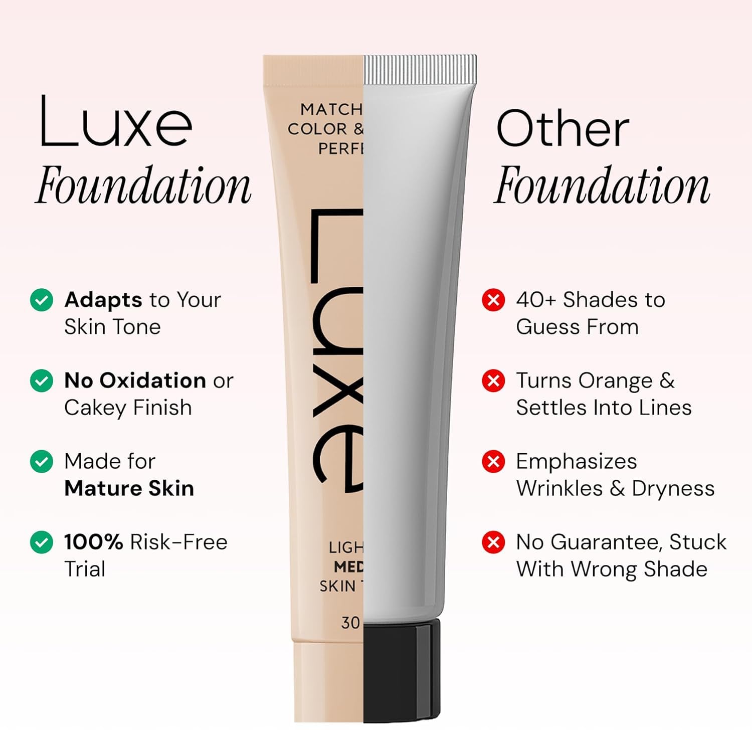 BASE DE MAQUILLAJE LUXE COLOR CHANGING FOUNDATION MEDIUM DARK - 4