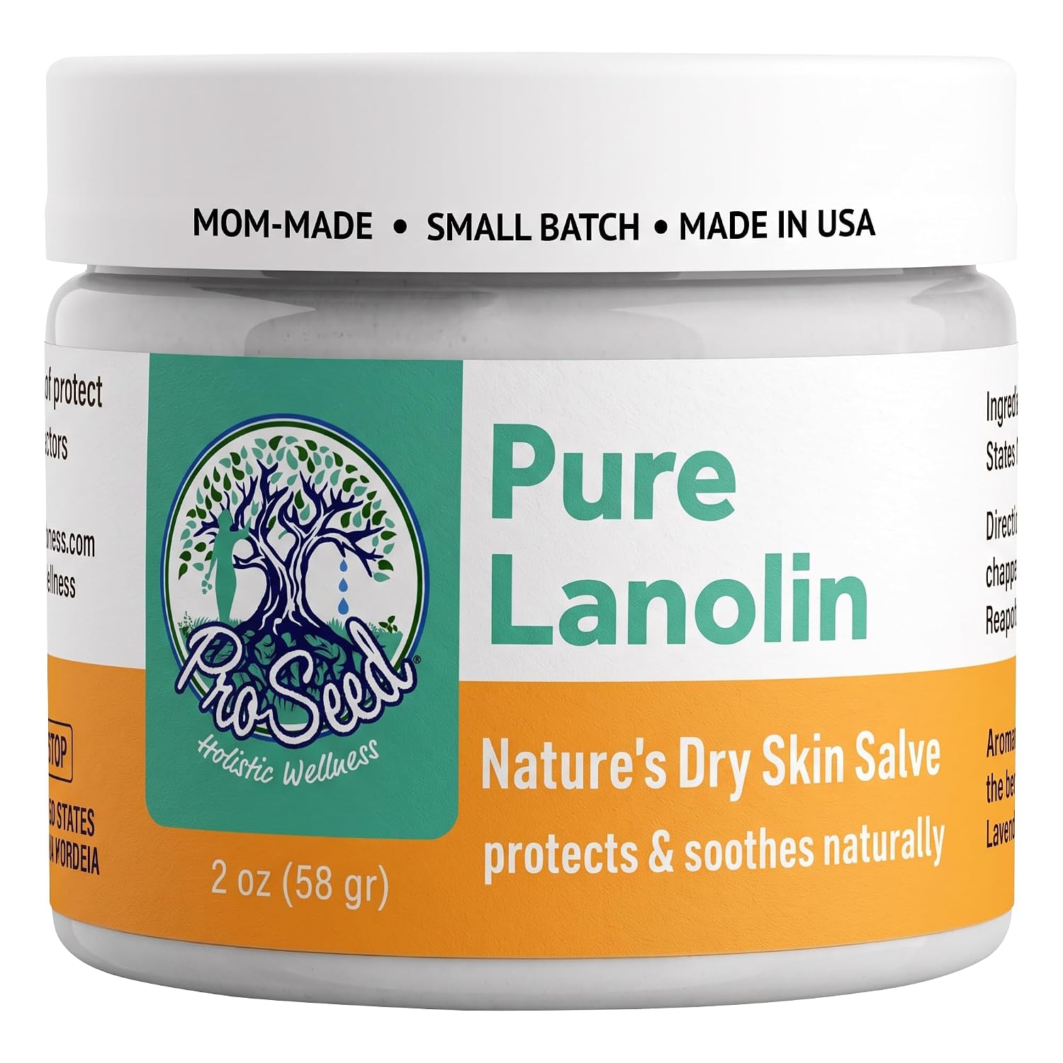 BÁLSAMO DE LANOLINA PURA PROSEED PARA PIEL SECA E IRRITADA, 2 OZ - 1