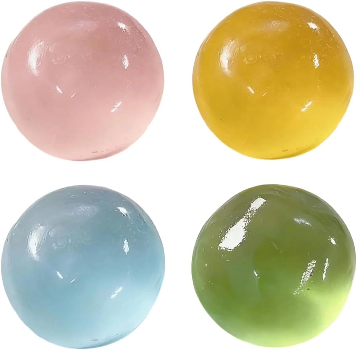 SQUISHY DE ACEITE DE COCO ANTIESTRES TEXTURA GELATINOSA 4 PIEZAS - 1