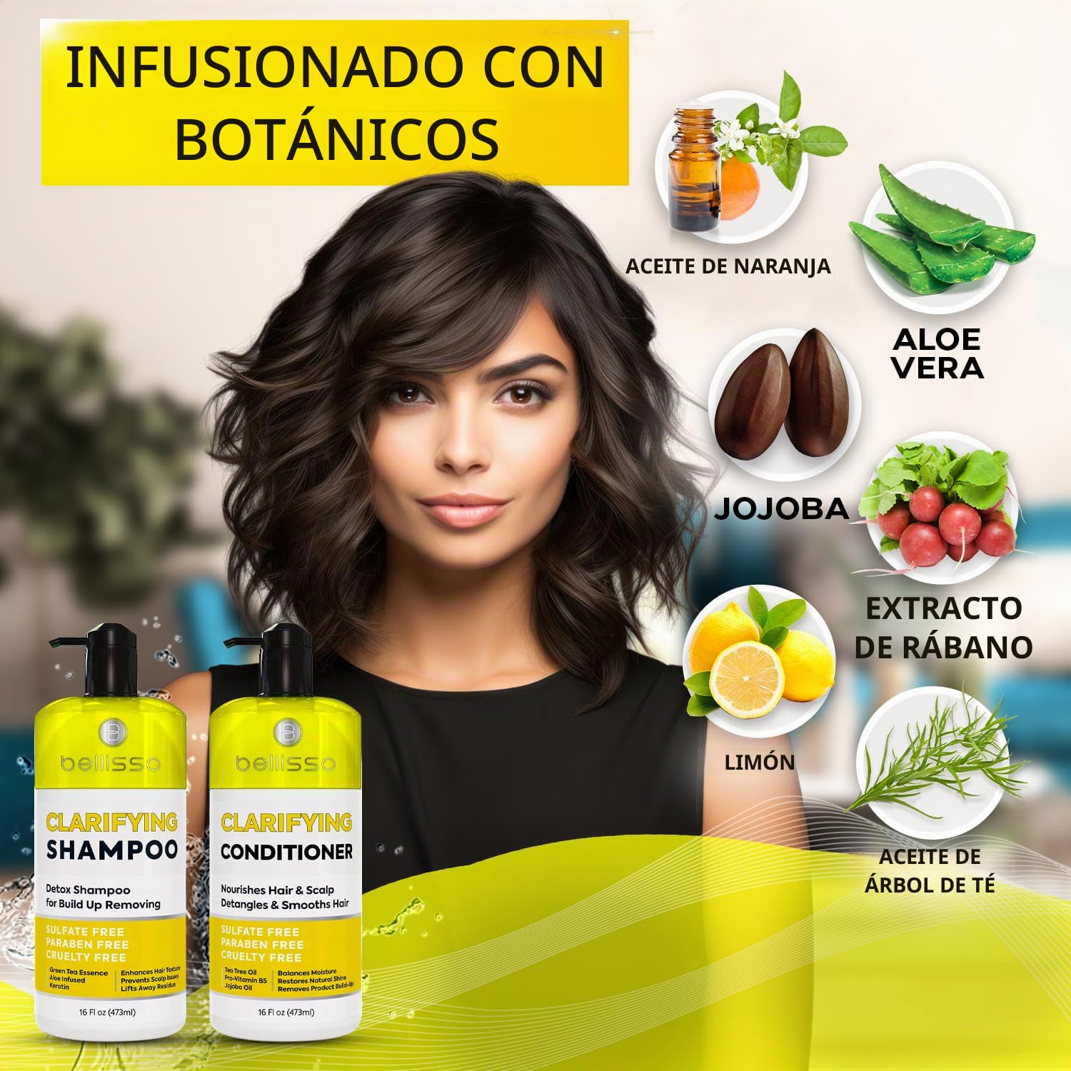 SET DE CHAMPÚ Y ACONDICIONADOR CLARIFICANTE BELLISSO SIN SULFATOS - 5