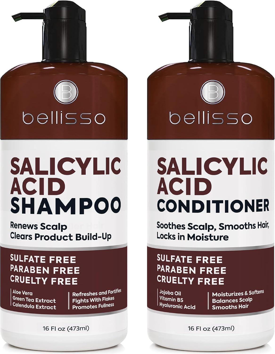 SET DE CHAMPÚ Y ACONDICIONADOR BELLISSO CON ÁCIDO SALICÍLICO - 1