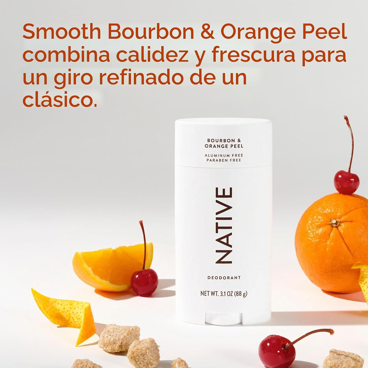 DESODORANTE NATIVE SIN ALUMINIO BOURBON Y ORANGE PEEL 3.1 OZ - 4