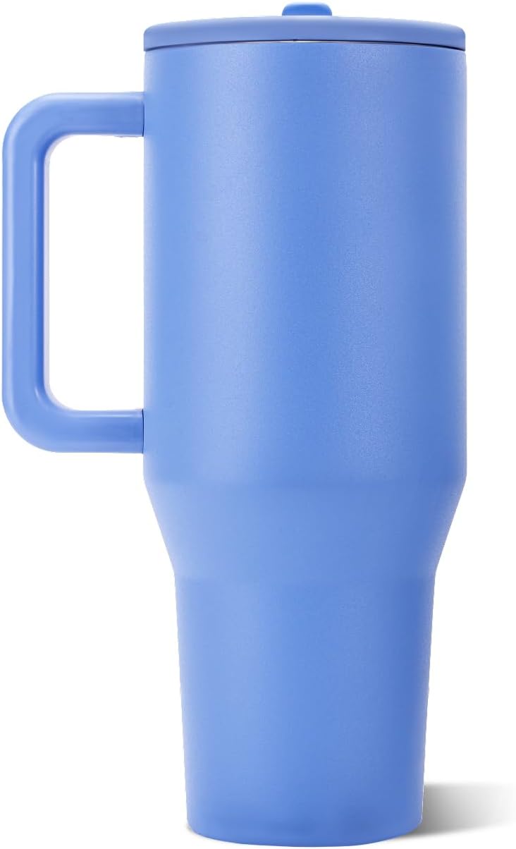 VASO TUMBLER HYDROJUG TRAVELER 32OZ AZUL CLARO CON ASA Y POPOTE - 2
