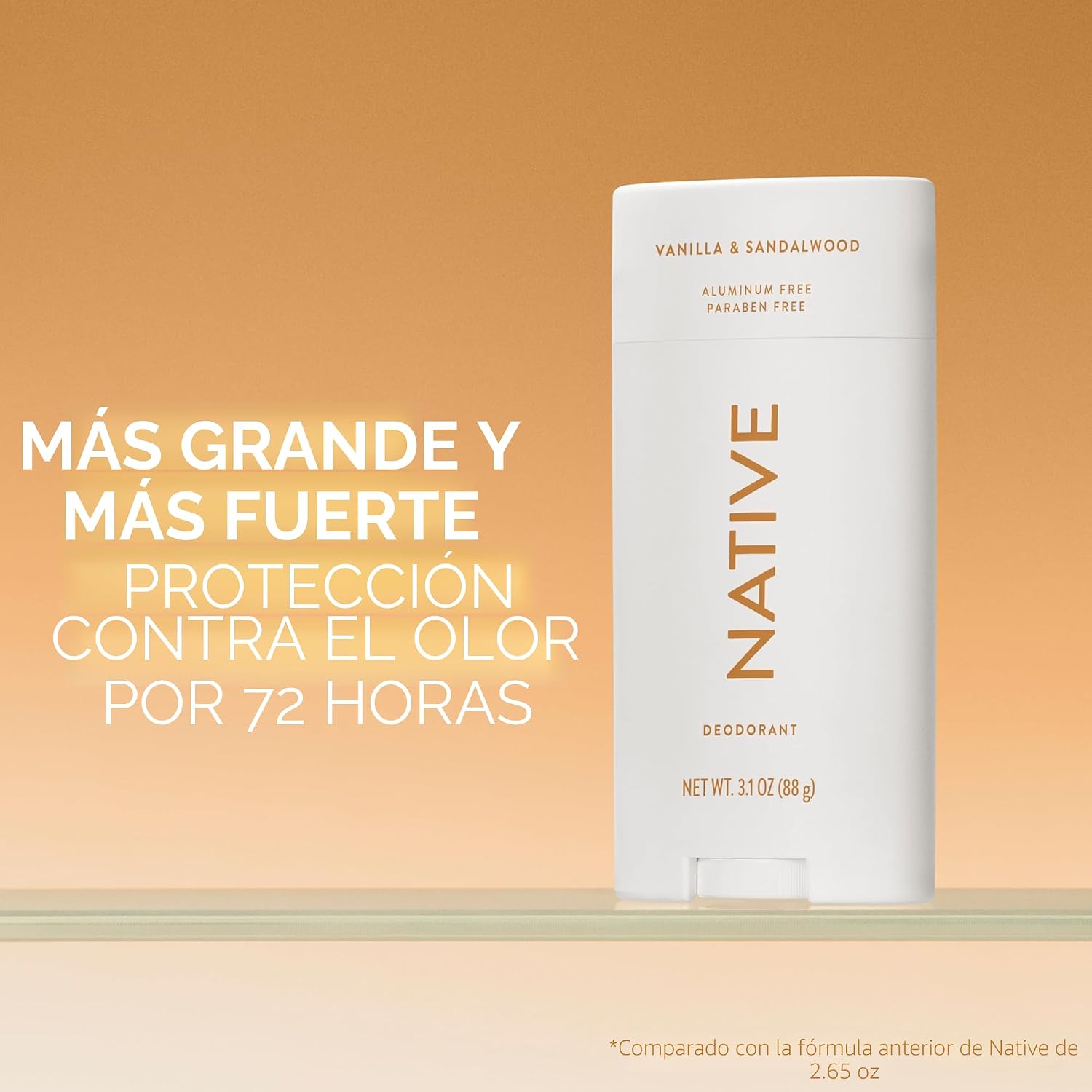 DESODORANTE NATIVE SIN ALUMINIO VAINILLA Y SÁNDALO 3.1 OZ - 2