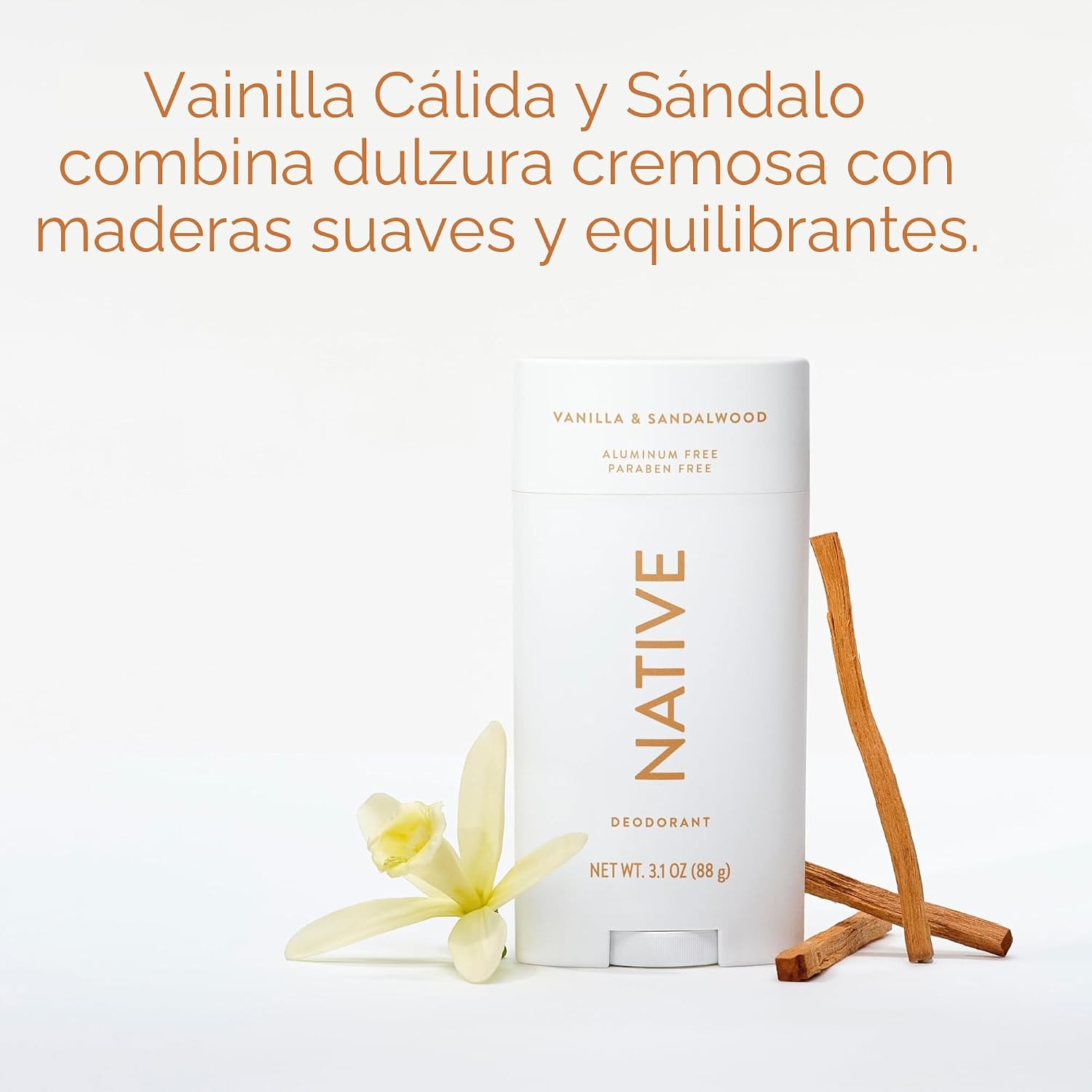 DESODORANTE NATIVE SIN ALUMINIO VAINILLA Y SÁNDALO 3.1 OZ - 4