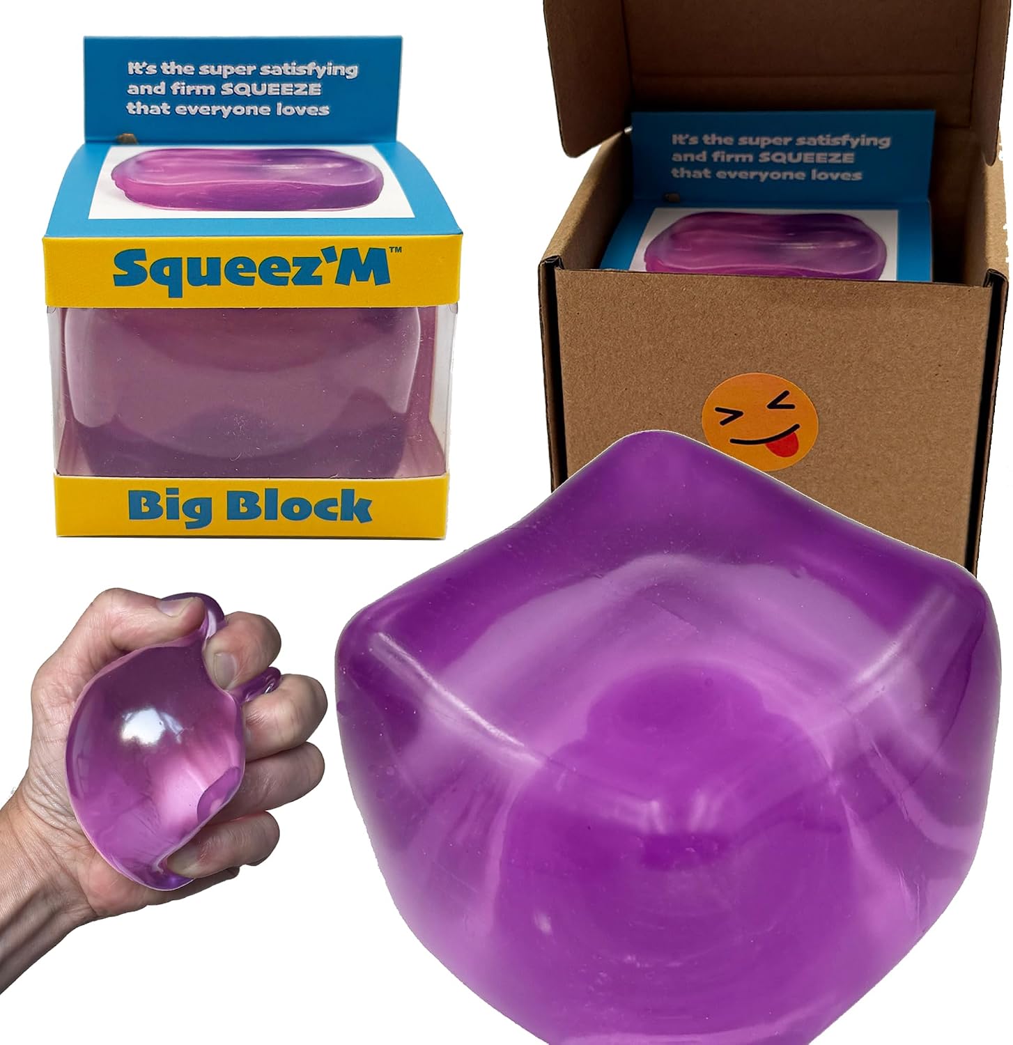 CUBO ANTIESTRES BIG BLOCK SQUEEZ'M MORADO - 1