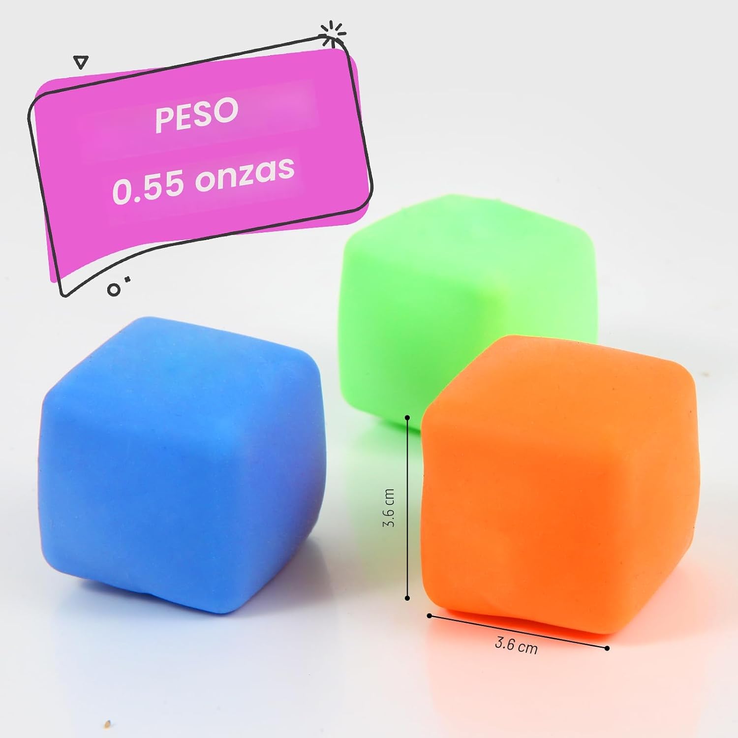 PACK 24 CUBOS ANTIESTRES NEEC SLOW RISING MULTICOLOR - 2