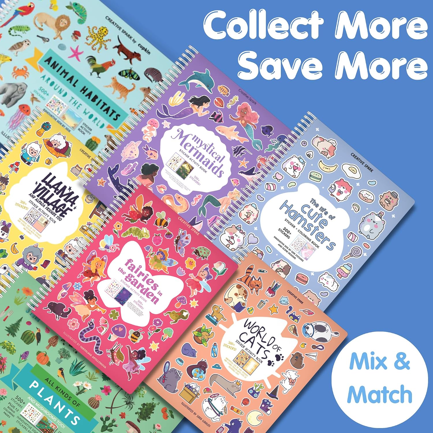 LIBRO DE STICKERS Y COLOREAR CUPKIN FARMER'S MARKET CON 500+ STICKERS - 2