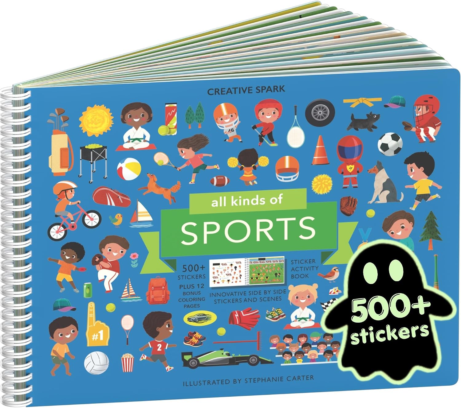 LIBRO DE ACTIVIDADES CUPKIN ALL KINDS OF SPORTS CON STICKERS Y COLOREAR - 1