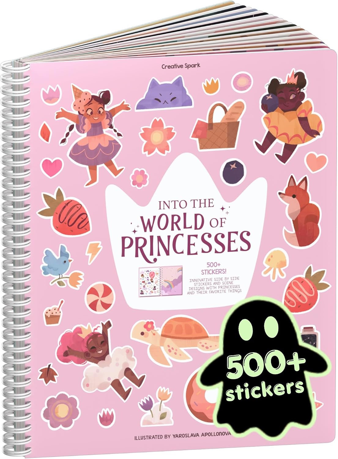 LIBRO DE ACTIVIDADES CUPKIN WORLD OF PRINCESSES CON STICKERS Y PARA COLOREAR - 1