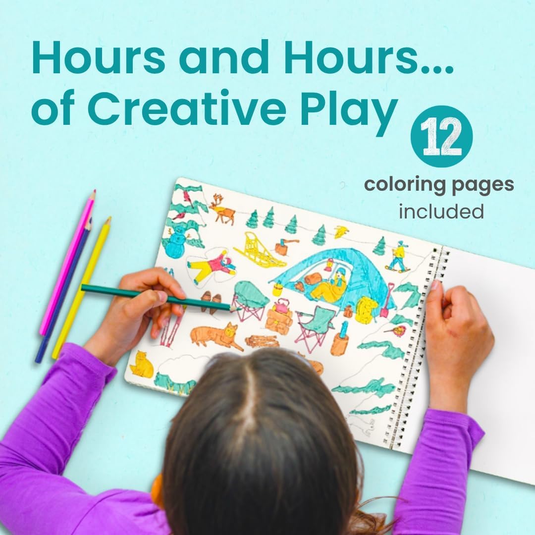 LIBRO DE STICKERS Y COLOREAR CUPKIN CAMPING CON 500+ STICKERS - 5
