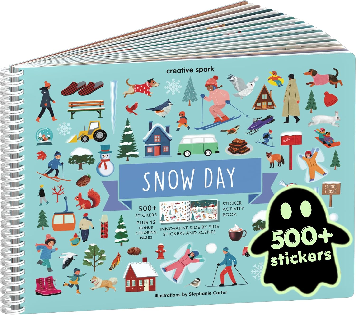 LIBRO DE ACTIVIDADES SNOW DAY CUPKIN CON MÁS DE 500 STICKERS - 1