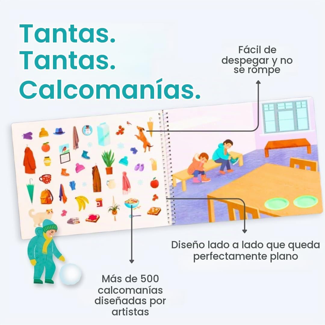 LIBRO DE ACTIVIDADES SNOW DAY CUPKIN CON MÁS DE 500 STICKERS - 3