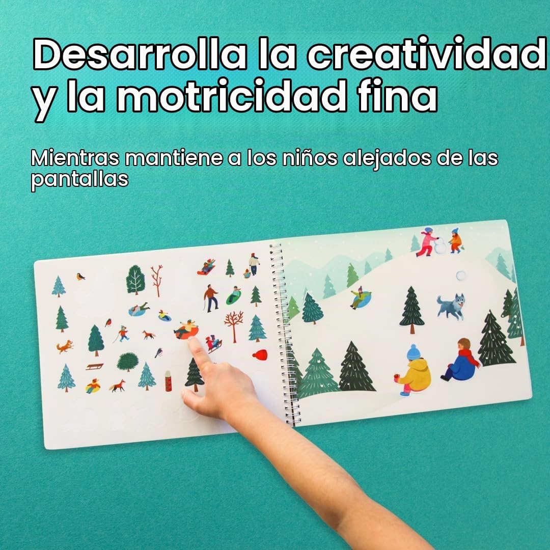 LIBRO DE ACTIVIDADES SNOW DAY CUPKIN CON MÁS DE 500 STICKERS - 4