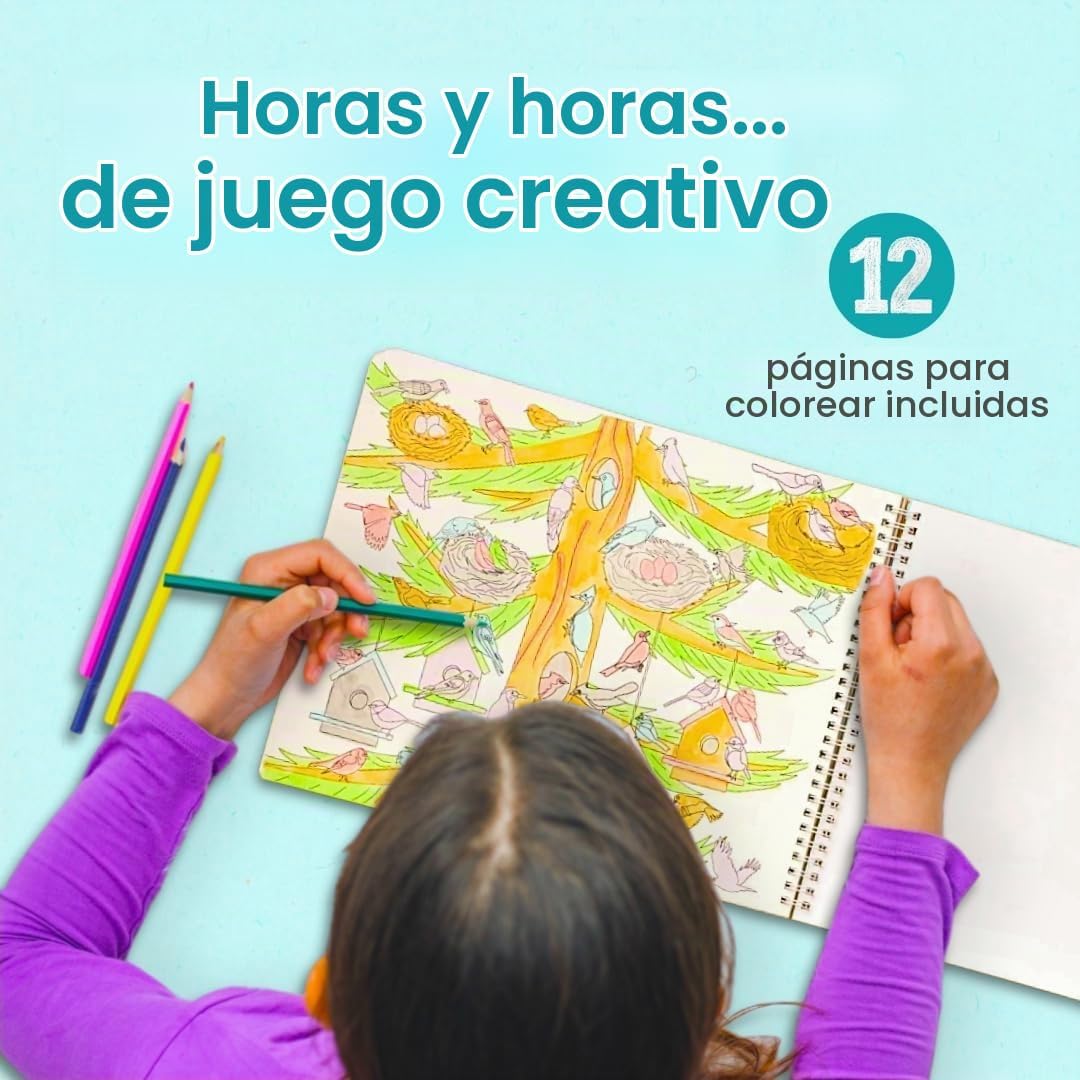LIBRO DE ACTIVIDADES CUPKIN BIRDS CON STICKERS PARA COLOREAR - 4
