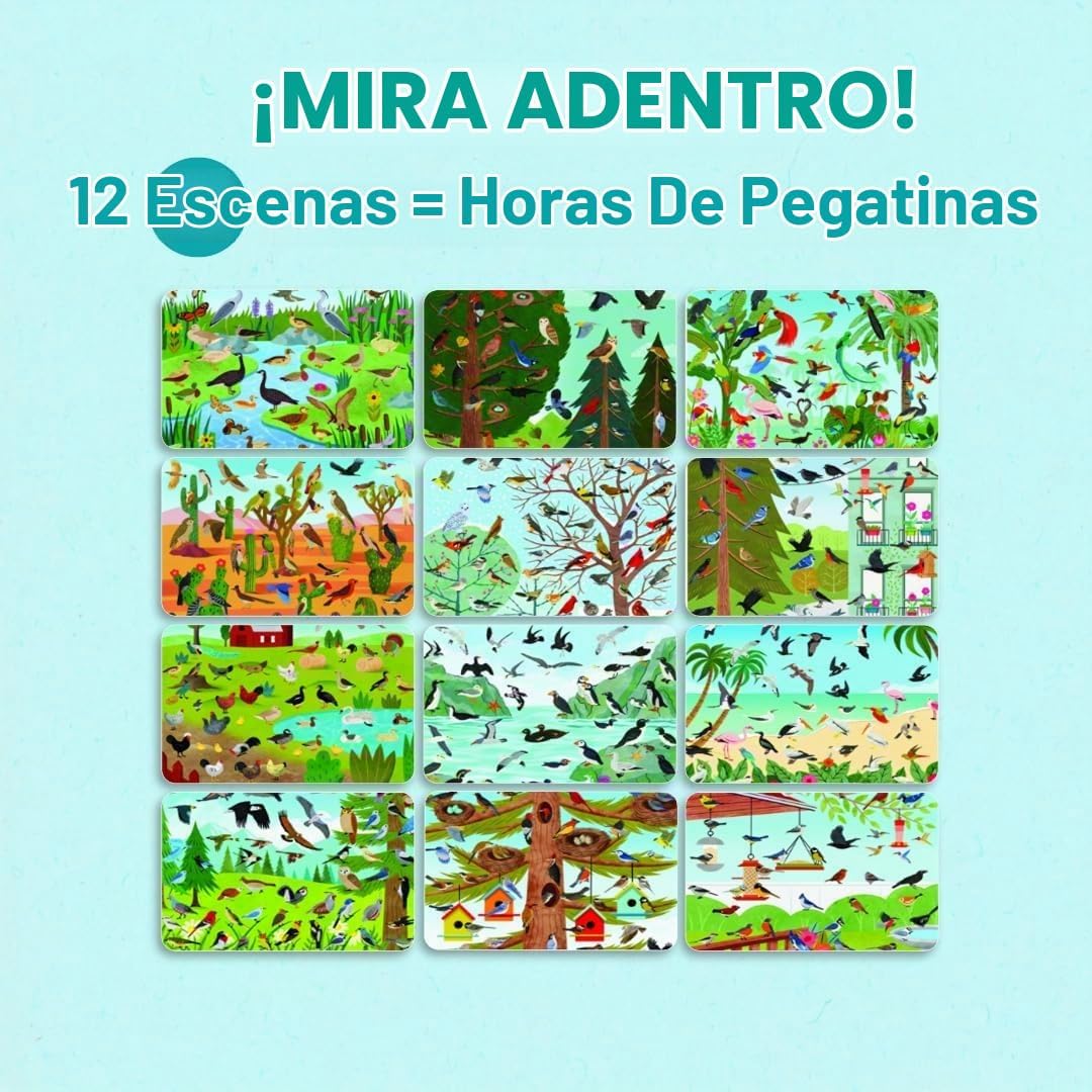 LIBRO DE ACTIVIDADES CUPKIN BIRDS CON STICKERS PARA COLOREAR - 5
