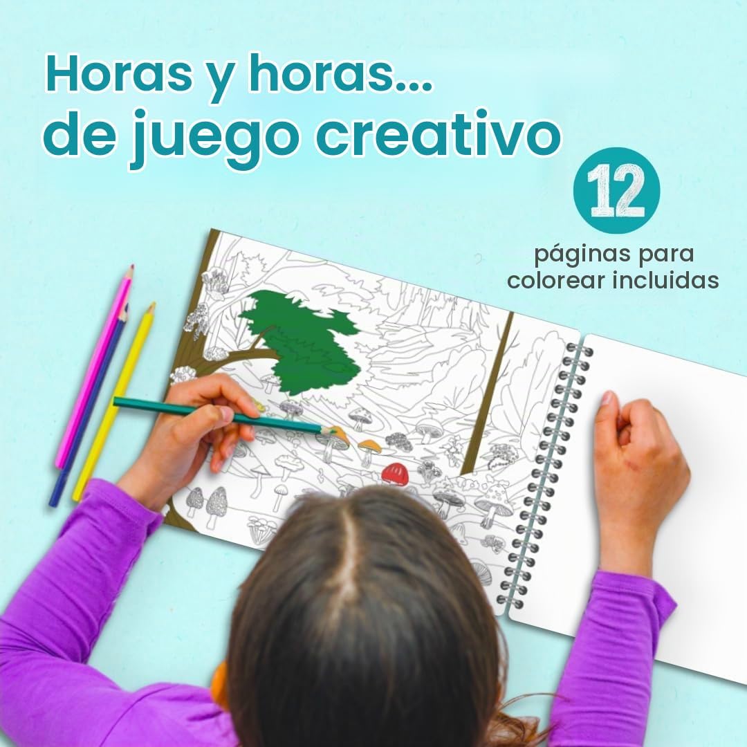 LIBRO DE STICKERS Y COLOREAR CUPKIN PLANTS Y MUSHROOMS CON 500+ STICKERS - 5