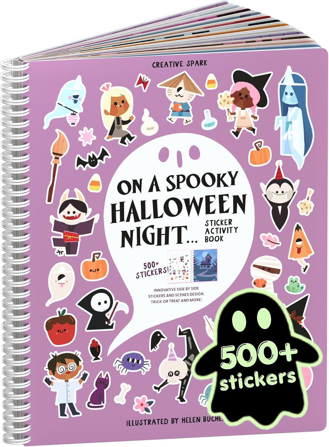 LIBRO DE ACTIVIDADES Y STICKERS HALLOWEEN CUPKIN 500+ STICKERS - 1