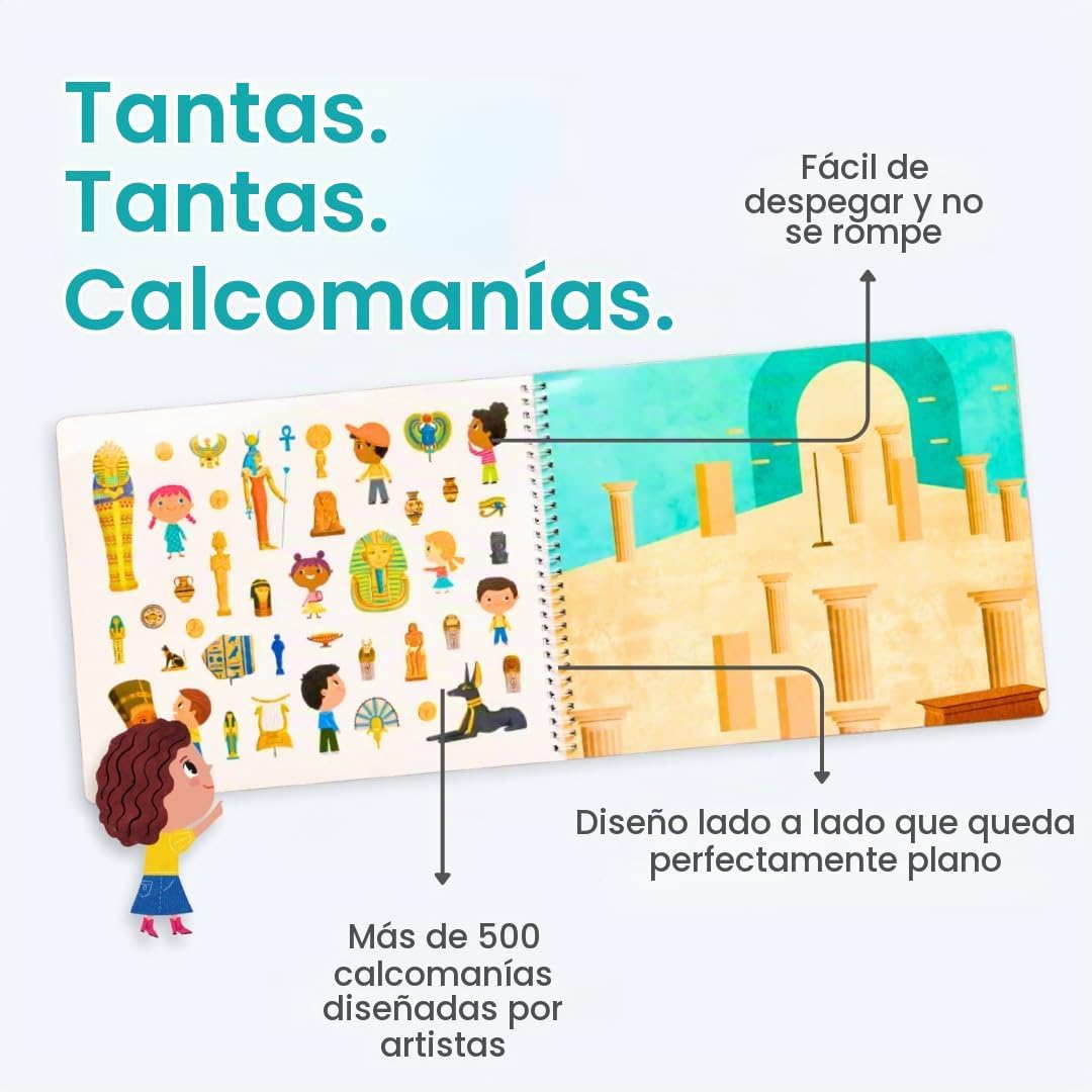 LIBRO DE STICKERS Y COLOREAR CUPKIN UN DÍA EN EL MUSEO CON 500+ STICKERS - 3