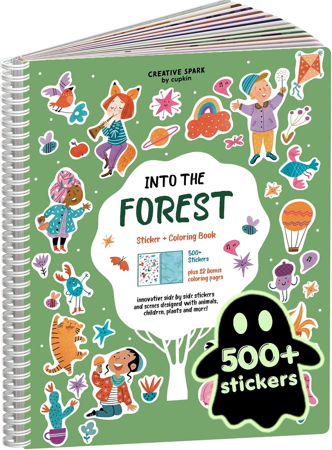 LIBRO DE ACTIVIDADES CUPKIN INTO THE FOREST CON STICKERS Y PÁGINAS PARA COLOREAR - 1