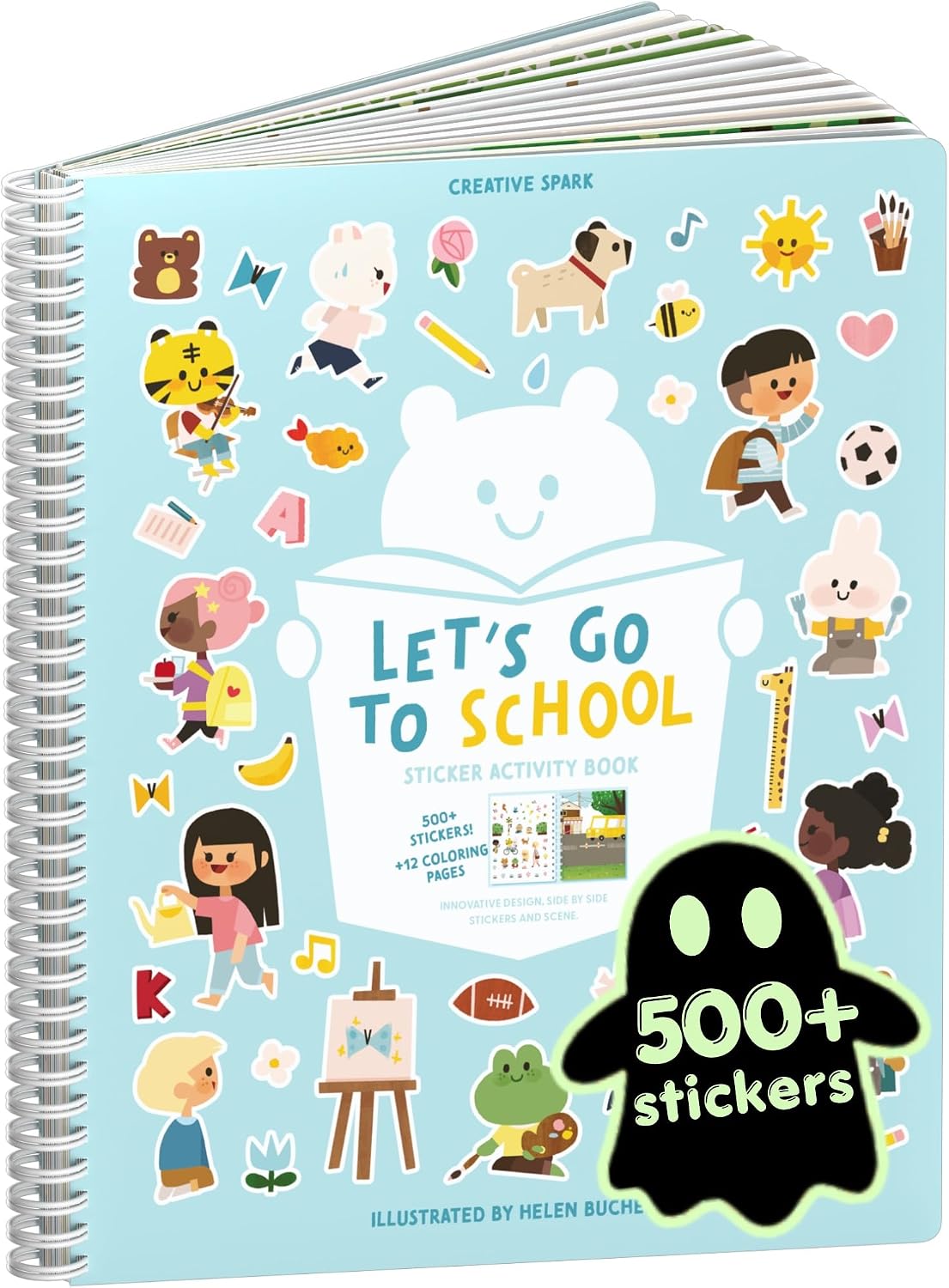 LIBRO DE ACTIVIDADES CUPKIN LET'S GO TO SCHOOL CON STICKERS Y PÁGINAS PARA COLOREAR - 1
