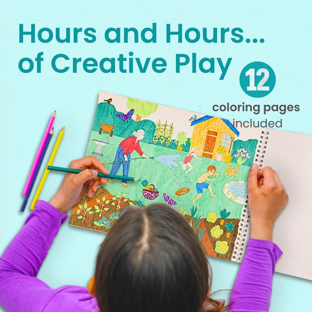 LIBRO DE STICKERS Y COLOREAR CUPKIN SPENDING TIME WITH GRANDMA 500+ STICKERS - 5