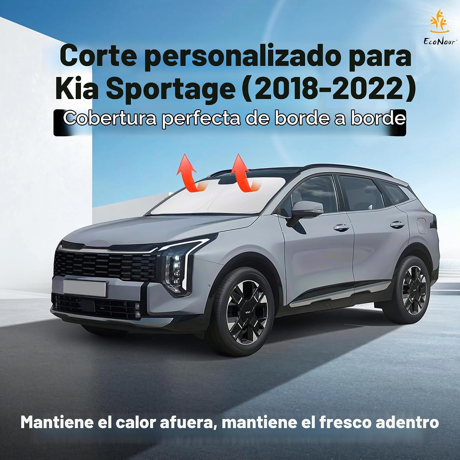 PARASOL PARA PARABRISAS ECONOUR COMPATIBLE CON KIA SPORTAGE 2018-2022 - 2