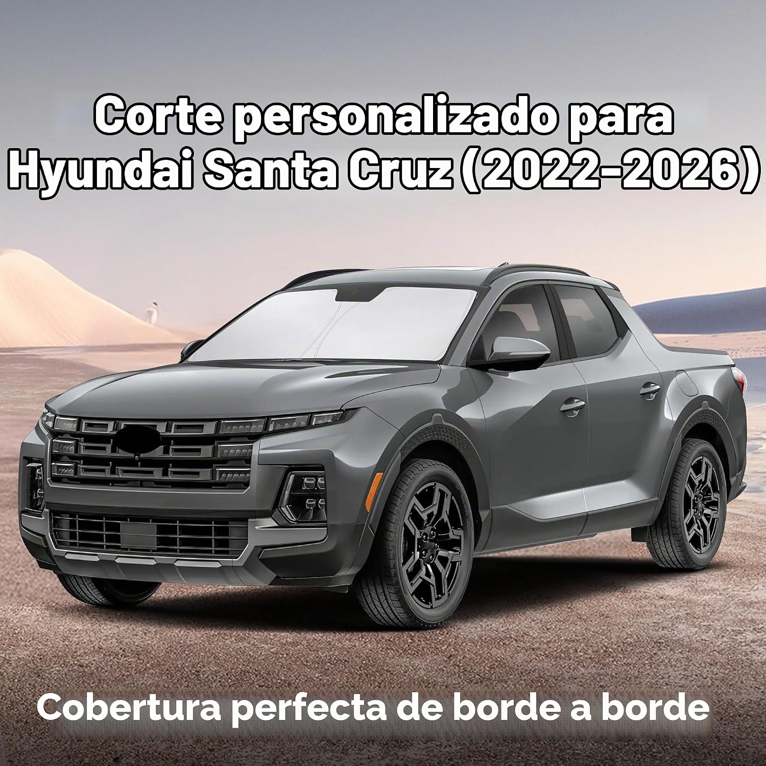 PARASOL PARA PARABRISAS ECONOUR COMPATIBLE CON HYUNDAI SANTA CRUZ 2022-2026 - 2
