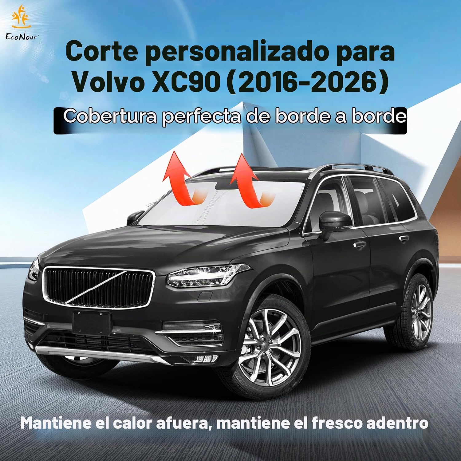 PARASOL PARA PARABRISAS ECONOUR COMPATIBLE CON VOLVO XC90 2016-2026 - 2