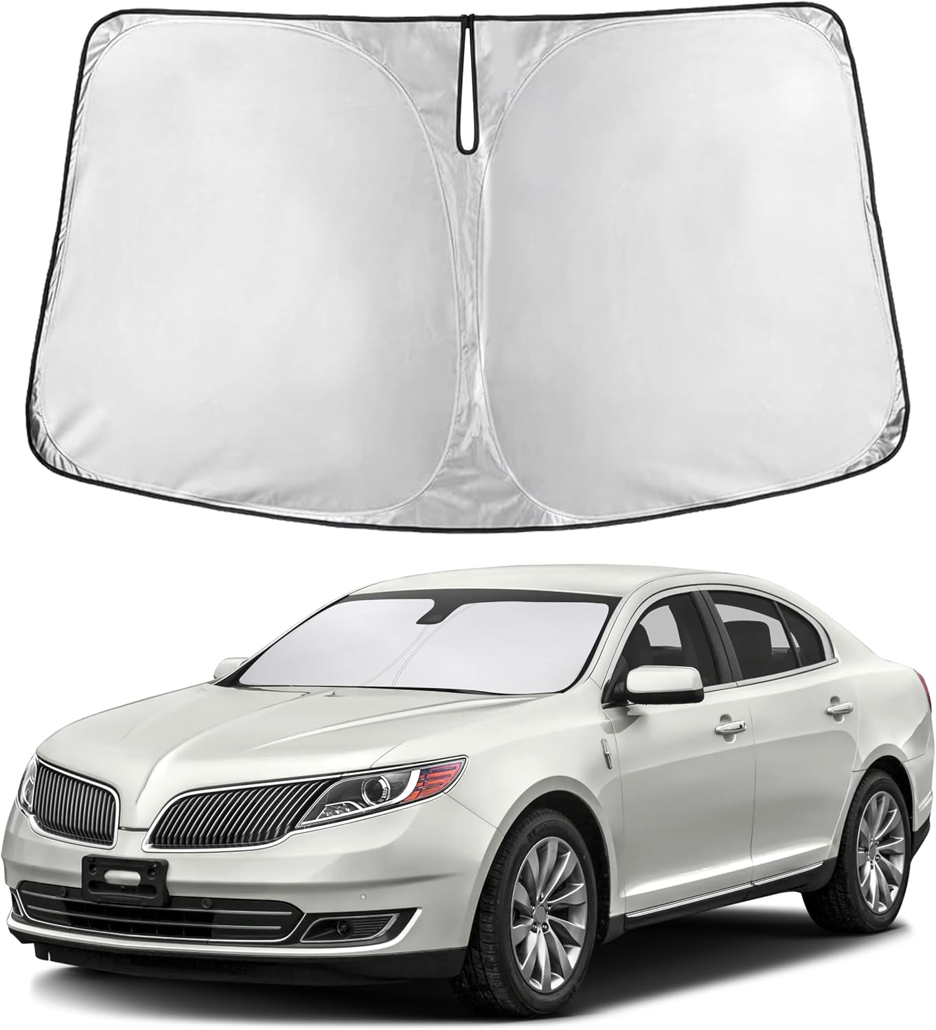 PARASOL PARA PARABRISAS ECONOUR COMPATIBLE CON LINCOLN MKS 2009-2016 - 1