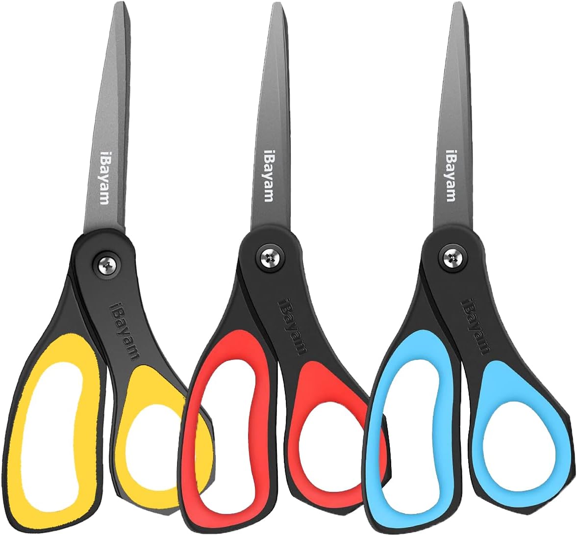 TIJERAS MULTIUSOS IBAYAM 8.5 PULGADAS CON HOJAS DE TITANIO ANTIADHERENTES - 1