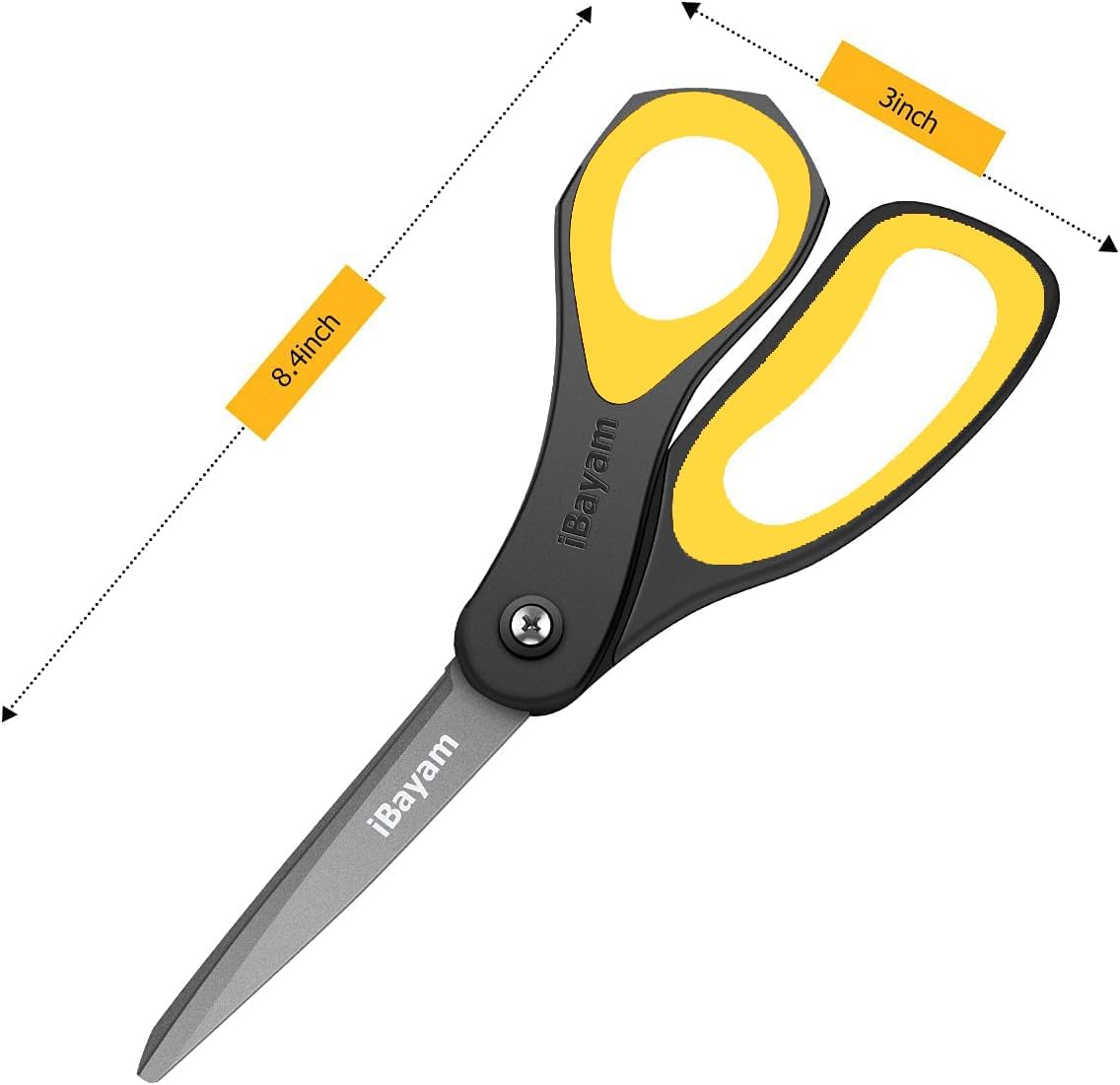 TIJERAS MULTIUSOS IBAYAM 8.5 PULGADAS CON HOJAS DE TITANIO ANTIADHERENTES - 2