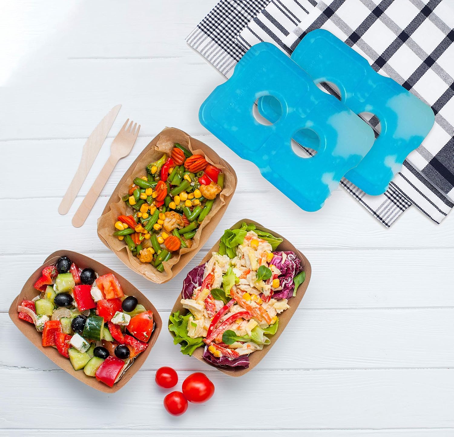 PAQUETES DE HIELO REUTILIZABLES HEALTHY PACKERS PARA COOLER, SET DE 6 PIEZAS - 5