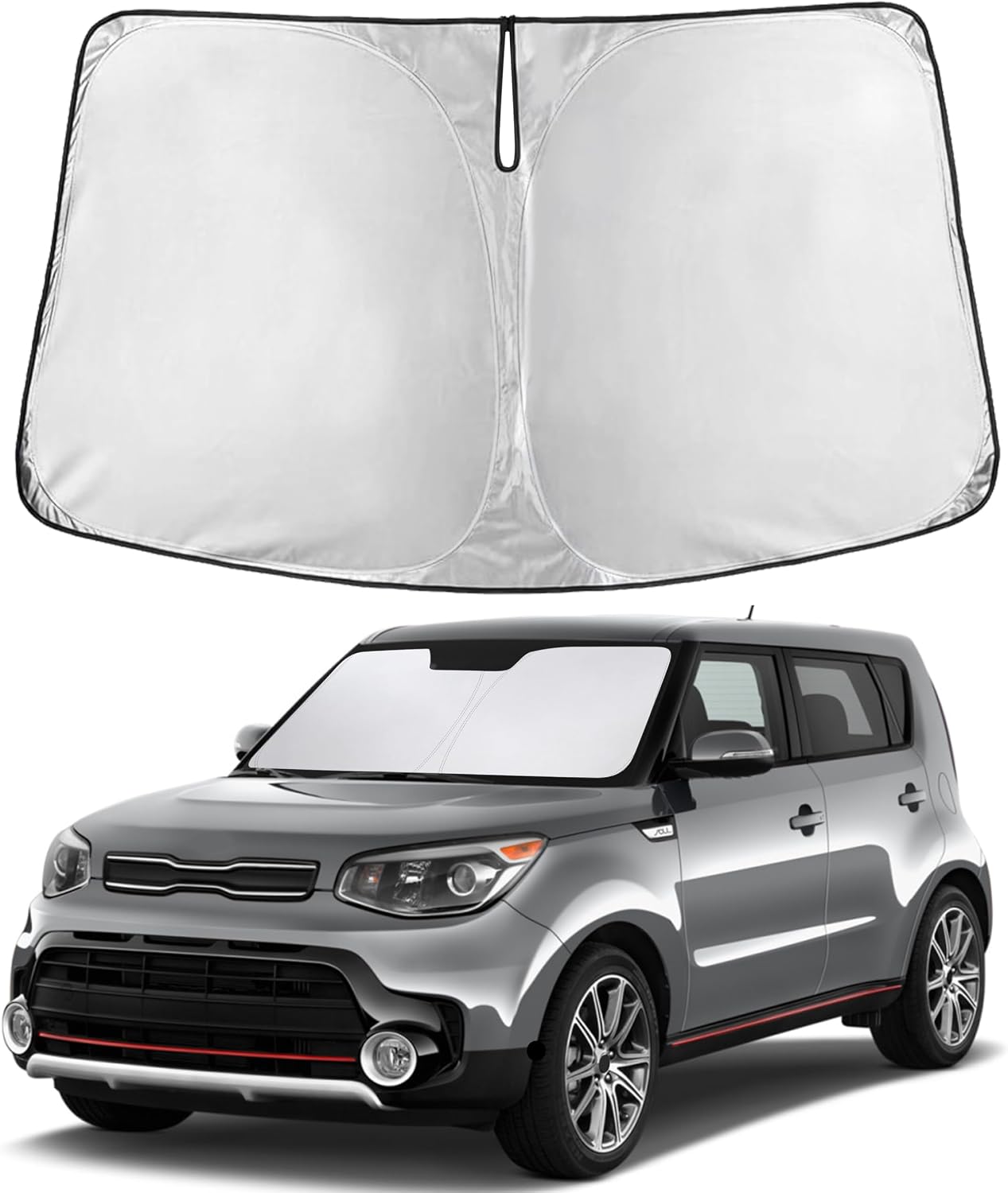 PARASOL PARA PARABRISAS ECONOUR COMPATIBLE CON KIA SOUL 2014-2019 - 1