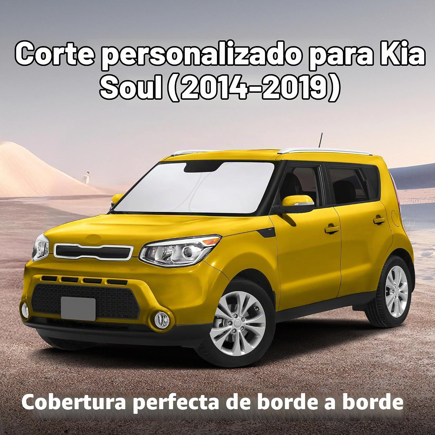 PARASOL PARA PARABRISAS ECONOUR COMPATIBLE CON KIA SOUL 2014-2019 - 2