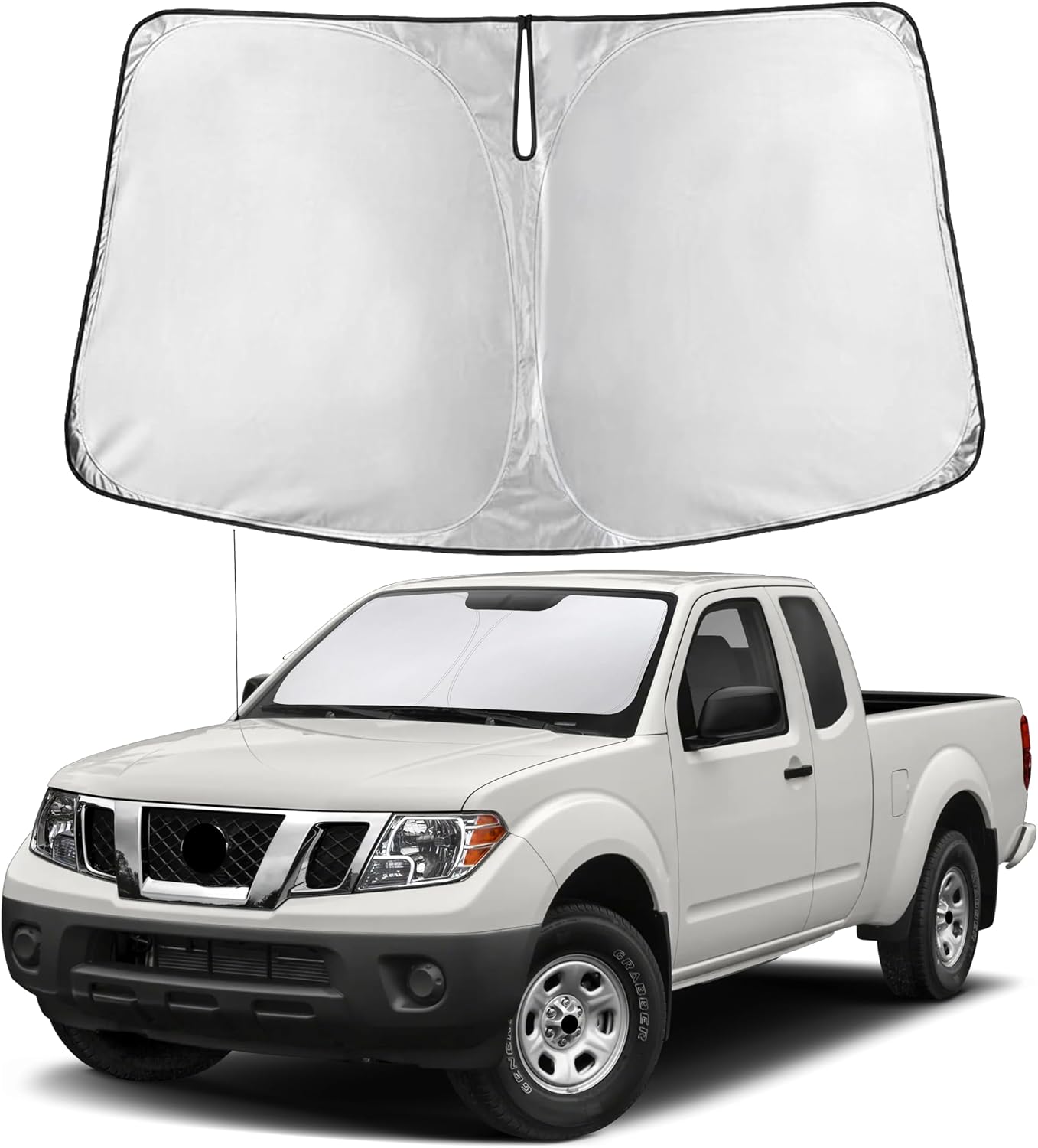 PARASOL PARA PARABRISAS ECONOUR COMPATIBLE CON NISSAN FRONTIER 2006-2021 - 1