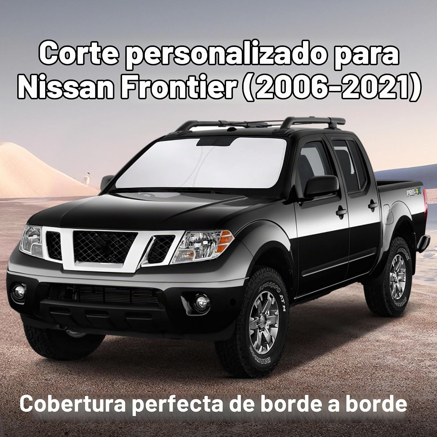 PARASOL PARA PARABRISAS ECONOUR COMPATIBLE CON NISSAN FRONTIER 2006-2021 - 2