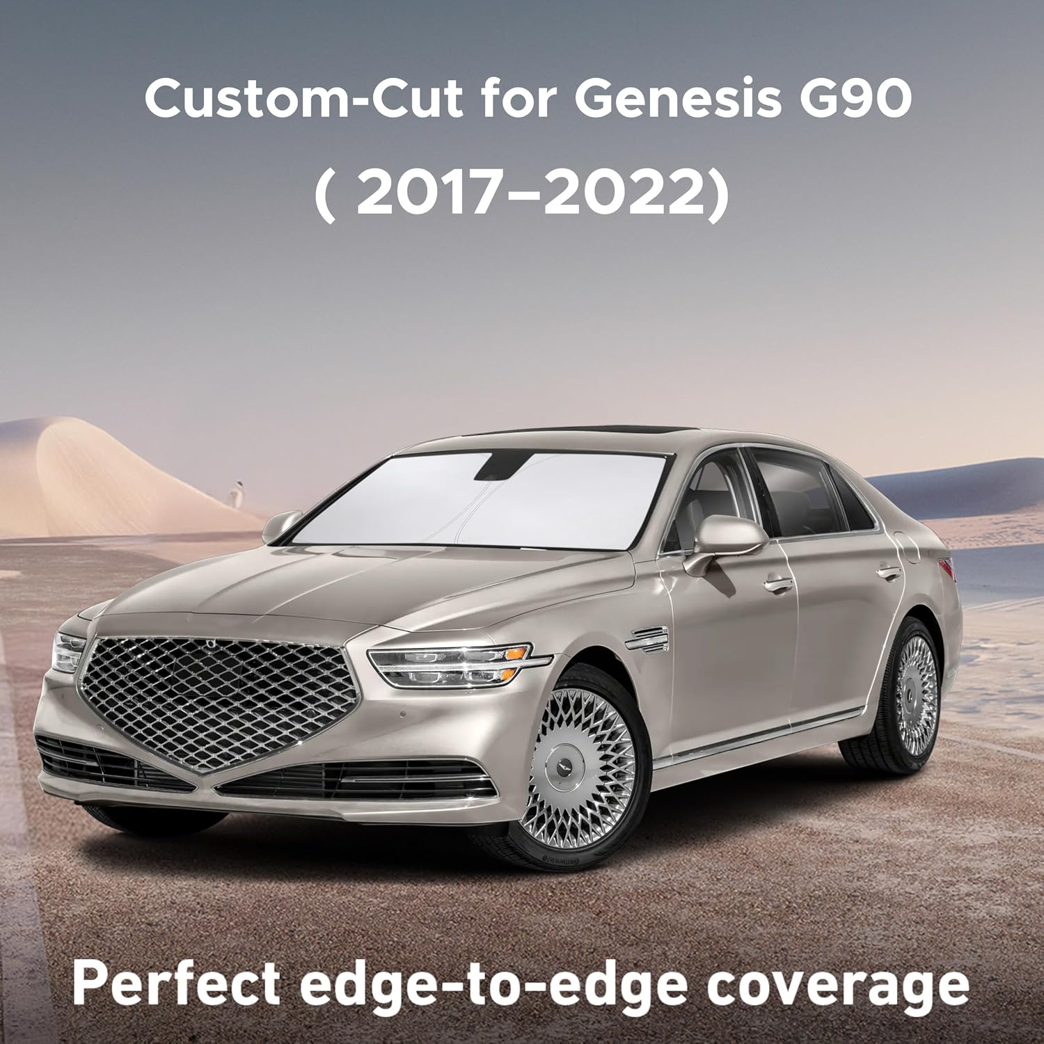 PARASOL PARA PARABRISAS ECONOUR COMPATIBLE CON GENESIS G90 2017-2022 - 2