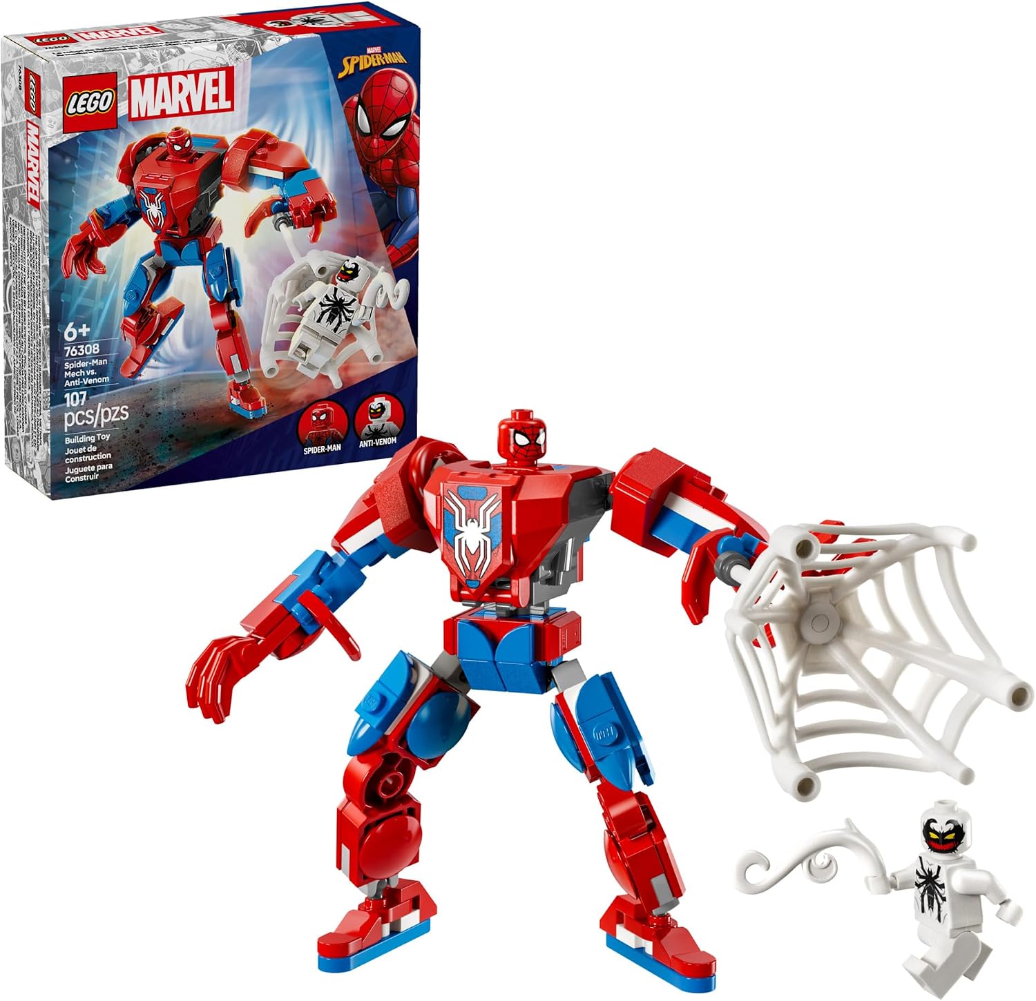 LEGO MARVEL SPIDER-MAN MECH VS. ANTI-VENOM SET 76308 - 1