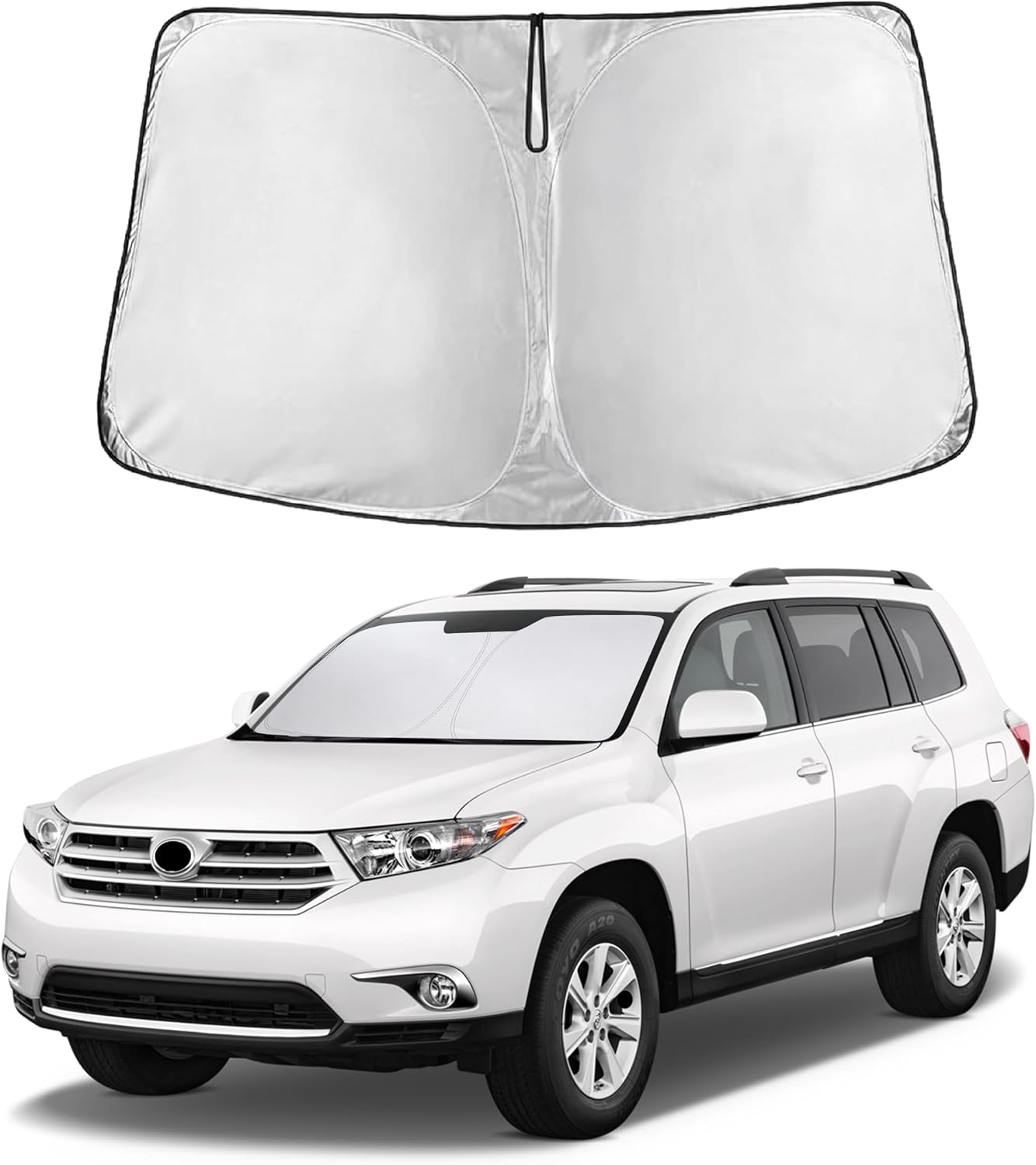 PARASOL PARA PARABRISAS ECONOUR COMPATIBLE CON TOYOTA HIGHLANDER 2008-2013 - 1